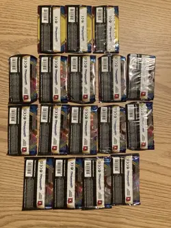 Pokemon Sword and Shield Base Set Booster Pack Lot of 14 Sealed + 3 Mini Packs - Image 2