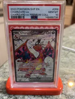 2023 Pokemon SVP en Charizard EX Premium Collection #056 PSA 10 - Image 1