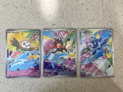 Pokemon - First Partner Illustration Collection 🔥 Rowlet Litten Popplio 🔥 Set - Image 1