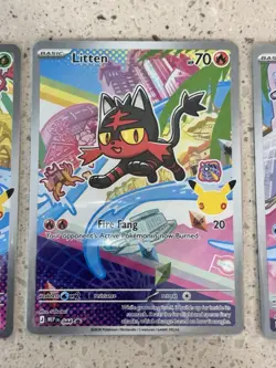 Pokemon - First Partner Illustration Collection 🔥 Rowlet Litten Popplio 🔥 Set - Image 4