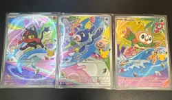 Pokemon First Partner Illustration collection | Gen 7 starters - Set of 3 - Image 1