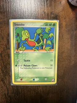 Pokemon TCG Treecko 001/005 Kids Wb Promo Regular 2004 60 HP Tackle Poison Claws - Image 1