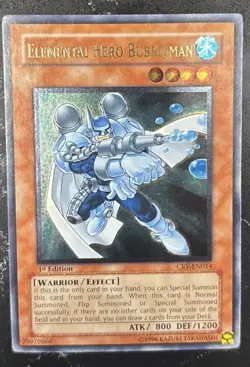 Elemental HERO Bubbleman CRV-EN014 Ultimate Rare 1st Edition YuGiOh! NM NP - Image 1