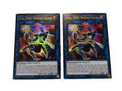 Yugioh Xtra Hero Wonder Driver LEHD-ENA37 Lot of 2 1st Edition 1996 NM/M - Image 1