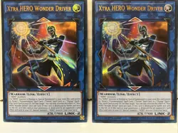 Yugioh Xtra Hero Wonder Driver LEHD-ENA37 Lot of 2 1st Edition 1996 NM/M - Image 3