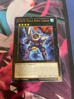 YUGIOH - D/D/D WAVE KING CAESAR - RARE - DOCS - 1ST ED - NM - Image 1