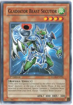 Yugioh - Gladiator Beast Secutor GLAS-EN024 1st Edition - Gladiator's Assault - Image 1