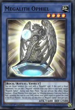 Megalith Ophiel 1st Ed Super Rare IGAS-EN035 Yu-Gi-Oh! - Image 1