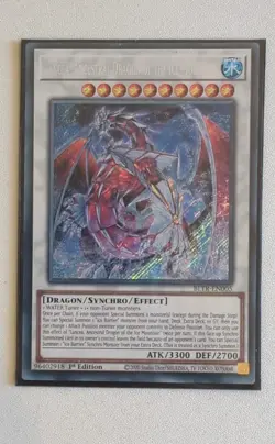 Lancea, Ancestral Dragon of the Ice Mountain BLTR-EN005 Secret Rare 1st Ed NM - Image 1