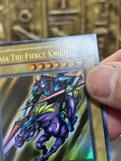 Yugioh! Gaia the Fierce of Knight Ultra Rare LOB-006 1st Edition -NM VINTAGE - Image 4