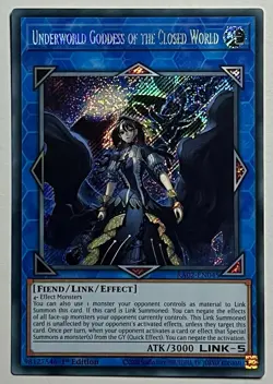 Underworld Goddess Of The Closed World RA02-EN045 (NM) Secret Rare 1st Edition - Image 1