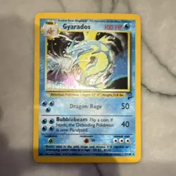 Pokemon Gyarados Base Set 006/102 Holo Rare 100 HP Card TCG 1999 English Stage 1 - Image 1
