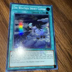 Yugioh! - The Weather Snowy Canvas - SPWA-EN036 - 1st Edition - Image 1