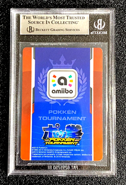 BGS 8.5 NM/MT+ SHADOW MEWTWO AMIIBO BONUS CARD POKKEN TOURNAMENT G3859 - Image 2