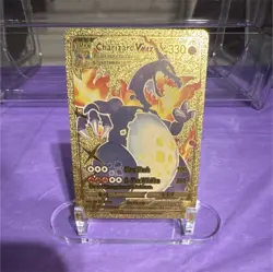 Pokemon Charizard VMAX PULS Gold Foil FA Card SV107/SV122 330 HP Fire Dragon - Image 1
