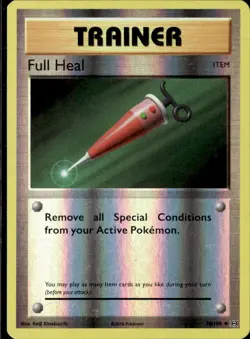 Pokemon Full Heal 78/108 XY Evolutions Reverse Holo Uncommon 2 Card Lot LP - Image 1