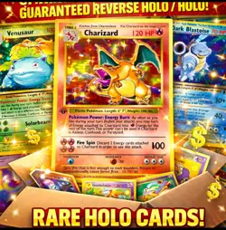 Vintage Pokemon 10 Card Mystery Lot: Guaranteed Reverse Holo/Holo (Description) - Image 1