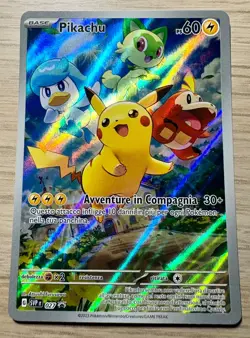 Pokemon Pokemon Pikachu ex SVP IT Promo 027 27 Black Star Promos Promo 2023 Card - Image 1