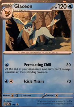 Glaceon - (Cosmos Holo) Holo Promo SV: Scarlet & Violet Promo Cards 171 NM - Image 1