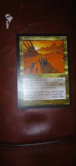 Mtg Visions Pl Squandered Resources Vintage Magic The Gathering Card - Image 1