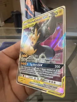 Pokemon Pikachu & Zekrom GX TCG Sun & Moon Holo Ultra Rare Card 33/181 Nm/M - Image 2