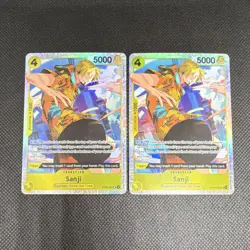 2 Sanji Character Cards ST29-004 Lot Holo Foil One Piece TCG English, Near Mint - Image 3