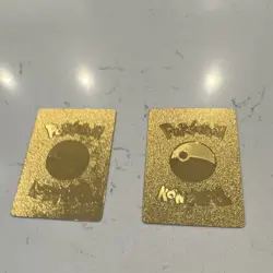 Pokemon Gold Metal Pikachu VMAX & Zapdos GX Limited Edition Lot of 2 Cards - Image 3