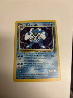 Poliwrath Base Set Holo Unlimited Rare Pokemon TCG Card 15/130 - Image 1