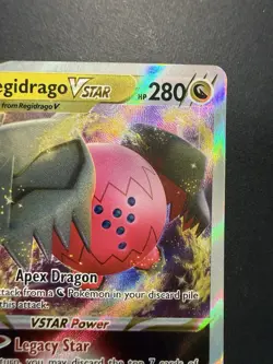 LP Regidrago VSTAR 136/195 Pokemon Sword & Shield Silver Tempest Pokemon card - Image 5