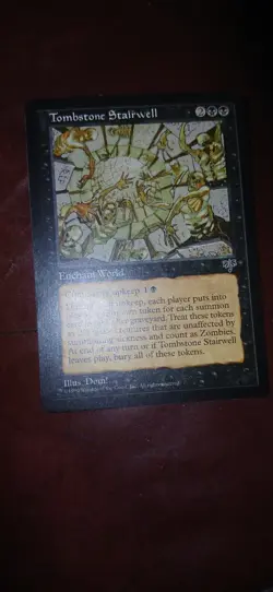 Mtg Mirage Pl Tombstone Stairwell Vintage Magic The Gathering Card Rare - Image 1