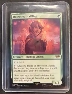 Magic The Gathering Delighted Halfling Rare NM The Lord of the Rings - Image 1