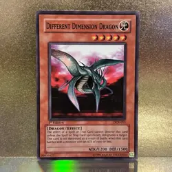 YuGiOh • Different Dimension Dragon • DCR-015 • 1st Edition Holo Super Rare • LP - Image 1