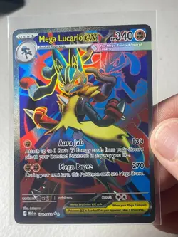 Mega Lucario EX 160/132 Mega Evolution Pokemon TCG Full Art - Image 1