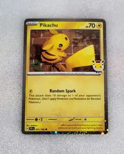 Pikachu 051/162 NM/M Pokemon Day 2026 Stamped Cosmos Holo Promo Pokemon - Image 1