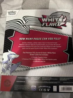 Pokemon White Flare Binder Collection Box (Sealed) - Image 2