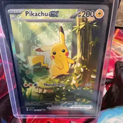 Pokemon Pikachu EX Holo 200 HP 120 Attack Card 276/217 Electric Basic - Image 2