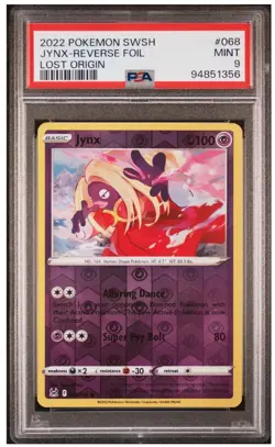 Jynx Reverse Holo - 068/196 - Lost Origin Pokemon 2022 PSA 9 - Image 1