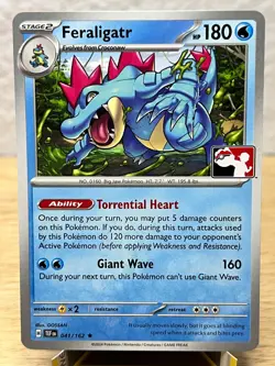 Prize Pack Series Cards Feraligatr 041/162 Rare Pokemon NM/M - Image 1