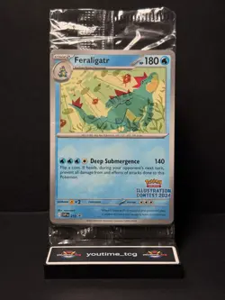 Pokemon (Illustration Contest 2024) Sealed Promo Set Feraligatr #213 Sealed - Image 1