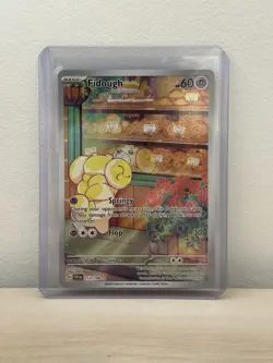 Pokemon TCG Fidough Scarlet & Violet Base Set 213/198 Holo Illustration Rare - Image 1