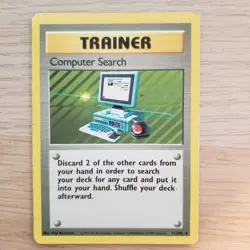 Pokemon TCG Computer Search Base Set 71/102 Regular Unlimited Rare - Image 2