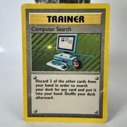 Pokemon TCG Computer Search Base Set 71/102 Regular Rare HP - Image 1