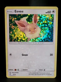 Pokemon - Eevee - 12/12 McDonald's Promos 2019 12/12 Confetti Holo Promo NM - Image 1