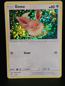 Pokemon - Eevee - 12/12 McDonald's Promos 2019 12/12 Confetti Holo Promo NM - Image 4