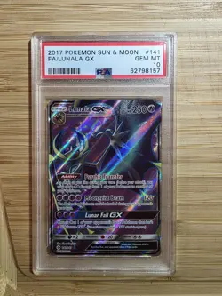 Pokemon Lunala GX #141 Sun & Moon Base - PSA 10 - Image 1