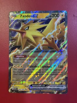 Zapdos ex 145/165 Double Rare Holo 151 Scarlet & Violet Pokemon TCG - Image 1