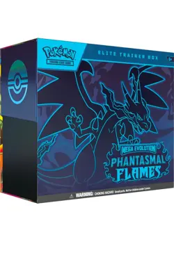 Pokemon TCG Mega Evolution Phantasmal Flames Elite Trainer Box ETB New Sealed - Image 1