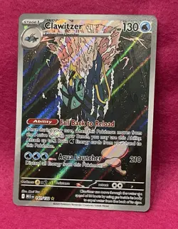 ⭐Clawitzer 141/132⭐Mega Evolution Holo Pokemon - Image 1