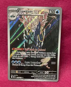 ⭐Clawitzer 141/132⭐Mega Evolution Holo Pokemon - Image 3