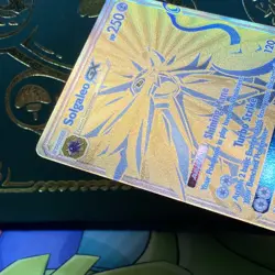 Pokemon Solgaleo GX Hidden Fates Full Art Black Star Gold Promo SM104a NM - Image 4